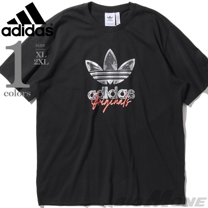 大きいサイズ メンズ ADIDAS アディダス ロゴプリント 半袖 Tシャツ USA直輸入 kop22