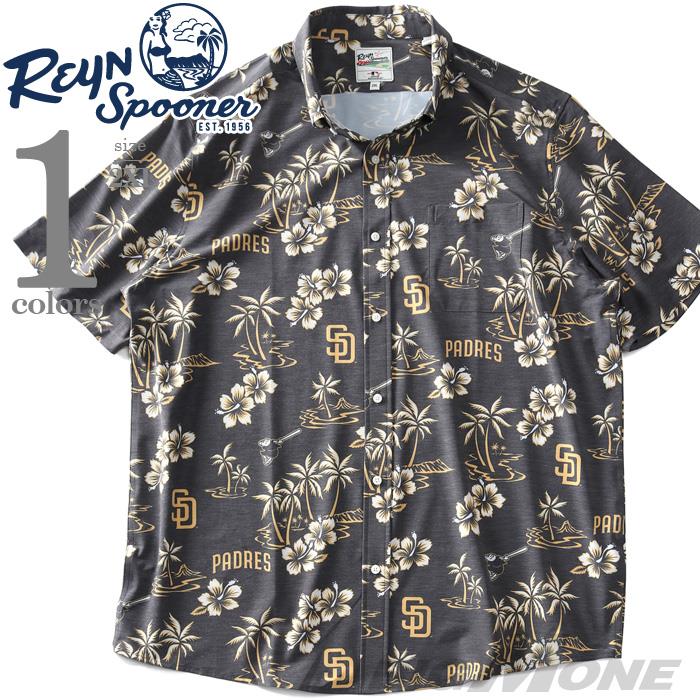 大きいサイズ メンズ REYN SPOONER レインスプーナー 半袖 ボタンダウン シャツ SAN DIEGO PADRES USA直輸入 m628513124