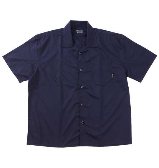 【max8】大きいサイズ メンズ OUTDOOR PRODUCTS 半袖 オープンカラー シャツ ネイビー 1257-4222-3 3L 4L 5L 6L 7L 8L