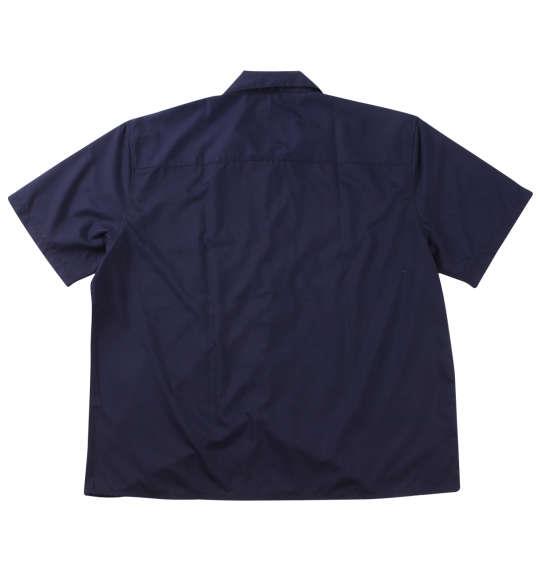 【max8】大きいサイズ メンズ OUTDOOR PRODUCTS 半袖 オープンカラー シャツ ネイビー 1257-4222-3 3L 4L 5L 6L 7L 8L