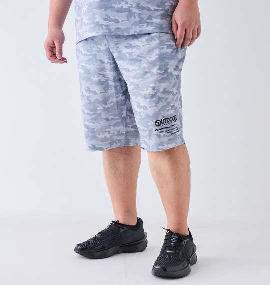 【max8】大きいサイズ メンズ OUTDOOR PRODUCTS DRY メッシュ カモフラ柄 ハーフパンツ グレー 1254-4203-1 3L 4L 5L 6L 7L 8L