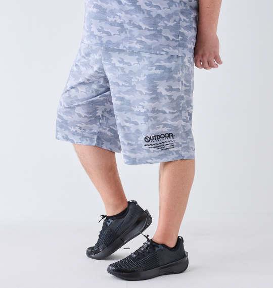 【max8】大きいサイズ メンズ OUTDOOR PRODUCTS DRY メッシュ カモフラ柄 ハーフパンツ グレー 1254-4203-1 3L 4L 5L 6L 7L 8L