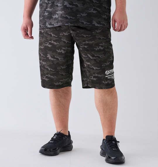 【max8】大きいサイズ メンズ OUTDOOR PRODUCTS DRY メッシュ カモフラ柄 ハーフパンツ ブラック 1254-4203-2 3L 4L 5L 6L 7L 8L