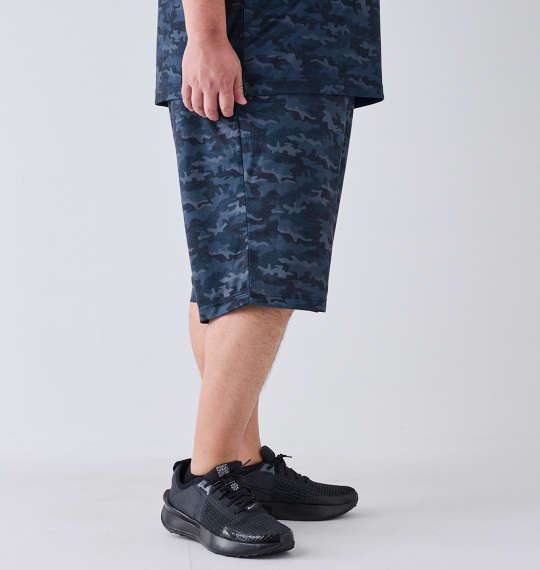 【max8】大きいサイズ メンズ OUTDOOR PRODUCTS DRY メッシュ カモフラ柄 ハーフパンツ ネイビー 1254-4203-3 3L 4L 5L 6L 7L 8L
