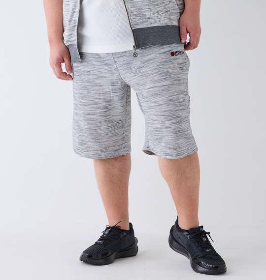 【max8】大きいサイズ メンズ OUTDOOR PRODUCTS インレイ流し杢裏毛 ハーフパンツ ホワイト系 1254-4205-1 3L 4L 5L 6L 7L 8L