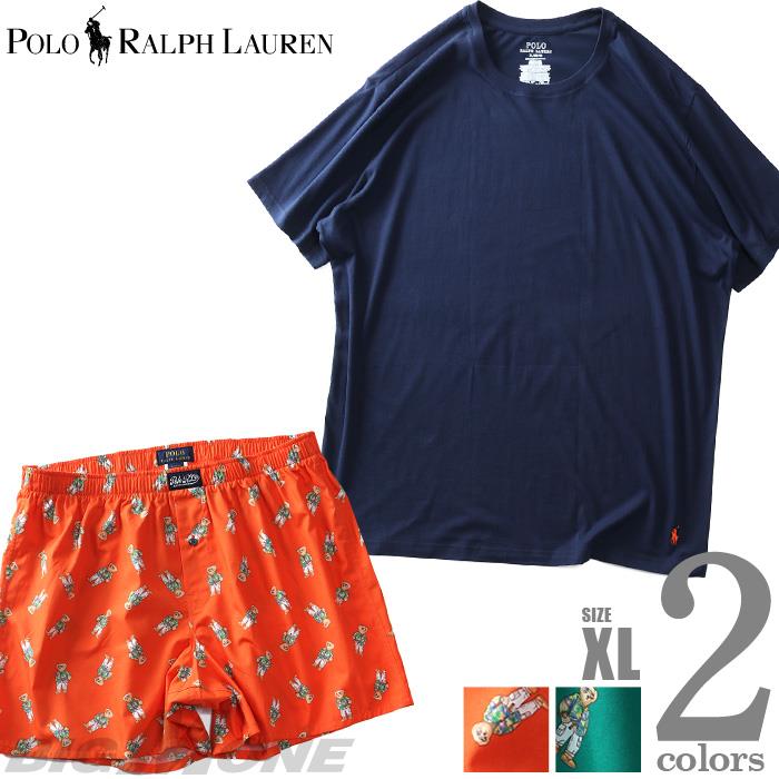 【SB0322】大きいサイズ メンズ POLO RALPH LAUREN ポロ ラルフローレン 半袖 Tシャツ + ショートパンツ 上下セット USA直輸入 pkbef2