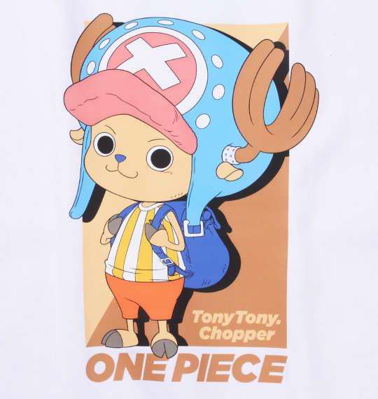 【max8】大きいサイズ メンズ ONE PIECE 天竺 チョッパー 半袖 Tシャツ ホワイト 1278-4597-1 3L 4L 5L 6L 8L