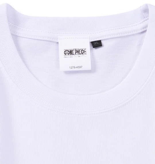 【max8】大きいサイズ メンズ ONE PIECE 天竺 チョッパー 半袖 Tシャツ ホワイト 1278-4597-1 3L 4L 5L 6L 8L