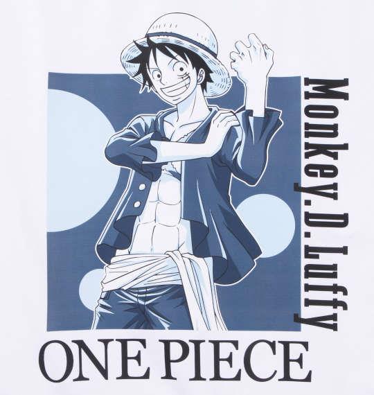 【max8】大きいサイズ メンズ ONE PIECE 天竺 ルフィ 半袖 Tシャツ ホワイト 1278-4598-1 3L 4L 5L 6L 8L