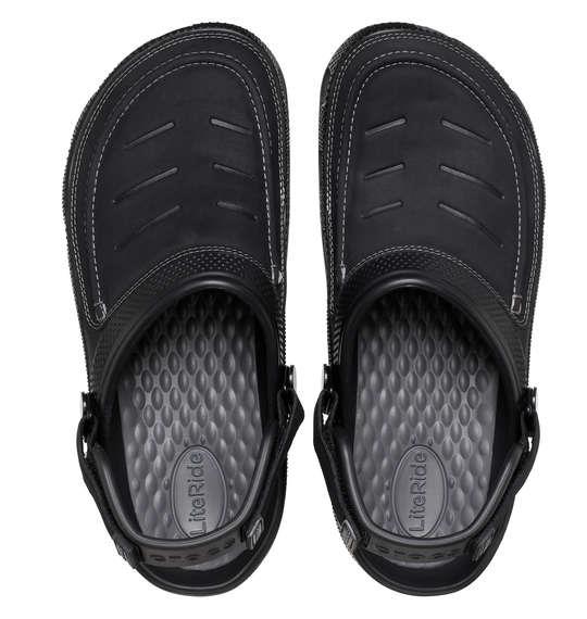 大きいサイズ メンズ crocs サンダル MEN'S CLASSIC YUKON VISTA Ⅱ LITERIDE CLOG ブラック × スレートグレー 1240-4361-1 M12 M13