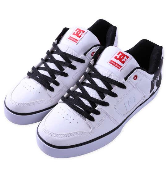 大きいサイズ メンズ DCSHOES スニーカー PURE SE SN ホワイト × ブラックプリント 1240-4301-1 29 30 31 32