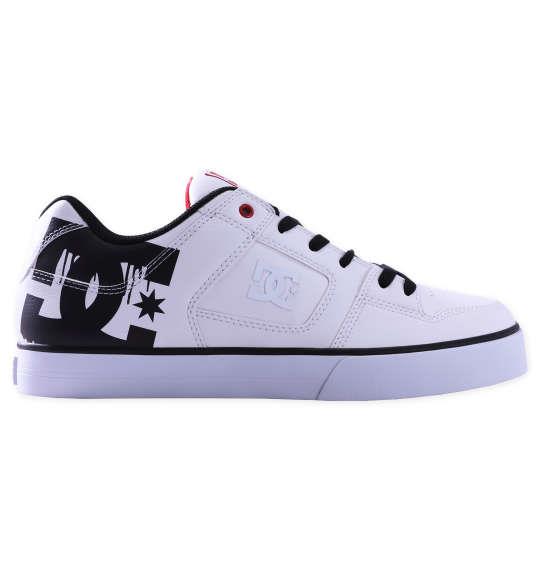 大きいサイズ メンズ DCSHOES スニーカー PURE SE SN ホワイト × ブラックプリント 1240-4301-1 29 30 31 32