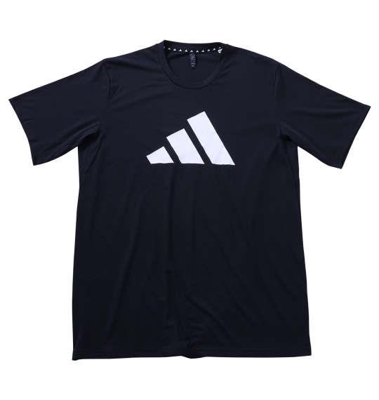 大きいサイズ メンズ adidas M TR-ES FR LOGO 半袖 Tシャツ ブラック 1278-4320-2 4XLT 5XLT 6XLT