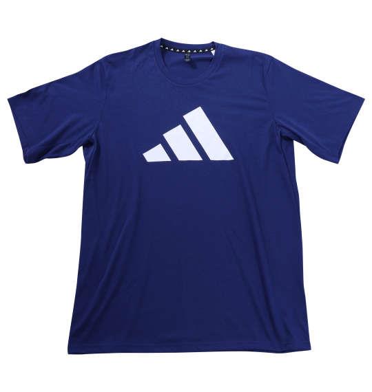 大きいサイズ メンズ adidas M TR-ES FR LOGO 半袖 Tシャツ ダークブルー 1278-4320-3 4XLT 5XLT 6XLT