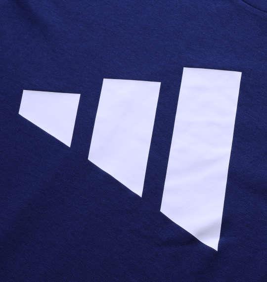 大きいサイズ メンズ adidas M TR-ES FR LOGO 半袖 Tシャツ ダークブルー 1278-4320-3 4XLT 5XLT 6XLT