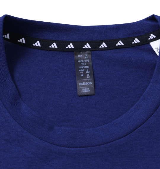 大きいサイズ メンズ adidas M TR-ES FR LOGO 半袖 Tシャツ ダークブルー 1278-4320-3 4XLT 5XLT 6XLT