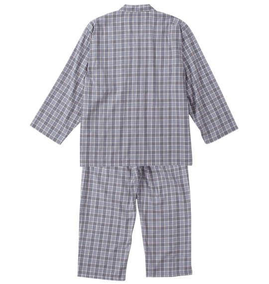 【max8】大きいサイズ メンズ marie claire homme TCツイルチェック 長袖 パジャマ ライトグレー 1279-4300-1 3L 4L 5L 6L 8L