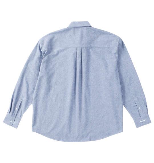 【max8】大きいサイズ メンズ Mc.S.P オーガニック100 オックス 長袖 B.D シャツ ブルー 1277-4360-3 3L 4L 5L 6L 8L