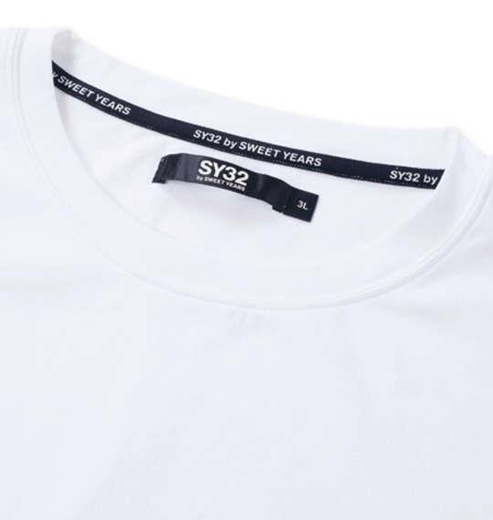 大きいサイズ メンズ SY32 by SWEET YEARS セパレートグラフィック 長袖 Tシャツ ホワイト 1278-4392-1 3L 4L 5L 6L