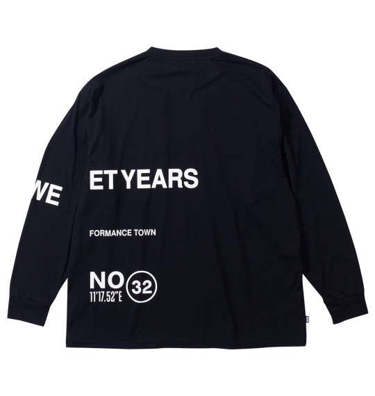 大きいサイズ メンズ SY32 by SWEET YEARS セパレートグラフィック 長袖 Tシャツ ブラック 1278-4392-2 3L 4L 5L 6L