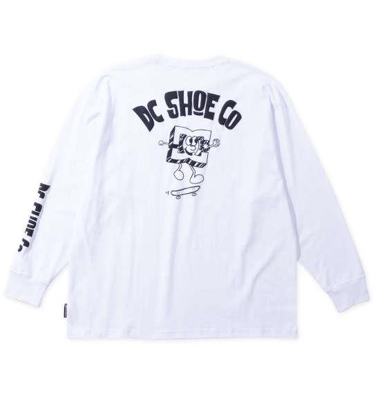 大きいサイズ メンズ DCSHOES 24PLAYTIME 長袖 Tシャツ ホワイト 1278-4620-1 3L 4L 5L 6L