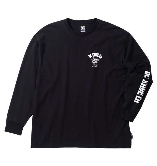 大きいサイズ メンズ DCSHOES 24PLAYTIME 長袖 Tシャツ ブラック 1278-4620-2 3L 4L 5L 6L
