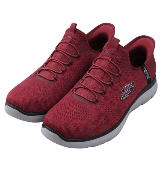 大きいサイズ メンズ SKECHERS スニーカー SLIP-INS SUMMITS-KEY PACE レッド 1240-4353-3 30 31 32
