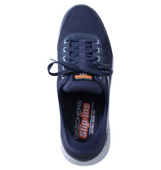 大きいサイズ メンズ SKECHERS スニーカー SLIP-INS GO WALK FLEX ネイビー 1240-4350-1 30 31