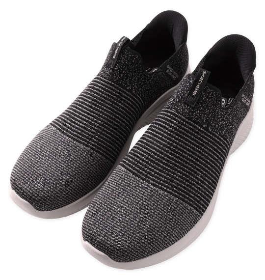 大きいサイズ メンズ SKECHERS スニーカー SLIP-INS ULTRA FLEX 3.0 ブラックナイト 1240-4352-1 30 31 32