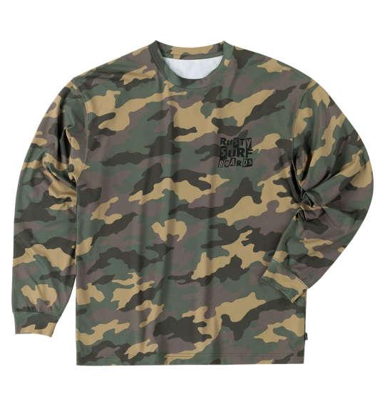 【max8】大きいサイズ メンズ RUSTY PEARTEX 長袖 Tシャツ カモフラ 1278-4381-1 3L 4L 5L 6L 8L