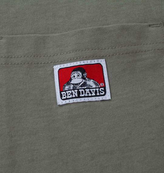 大きいサイズ メンズ BEN DAVIS ピスポケット付 長袖 Tシャツ カーキ 1278-4680-4 3L 4L 5L 6L