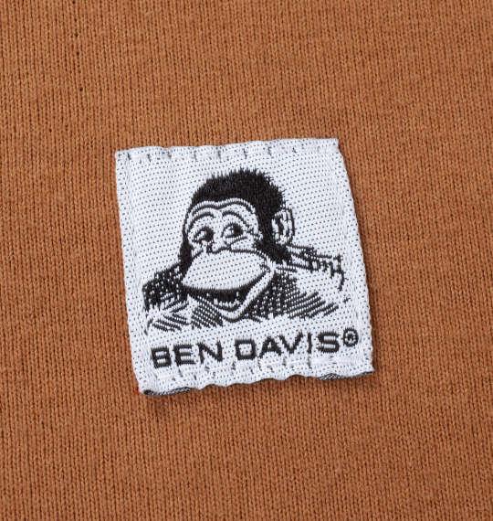 大きいサイズ メンズ BEN DAVIS ピス+バックプリント 長袖 Tシャツ ブリック 1278-4681-1 3L 4L 5L 6L