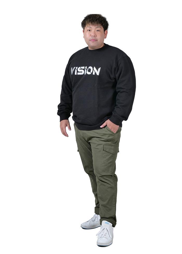 大きいサイズ メンズ VISION STREET WEAR シルバーフォームロゴ トレーナー 4705703
