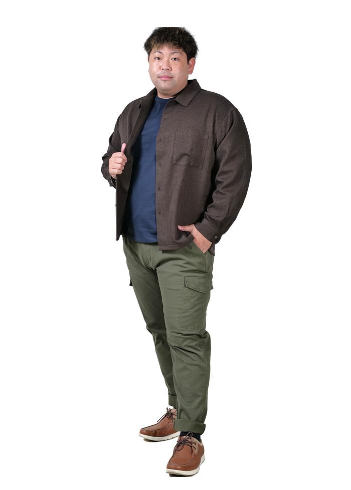 大きいサイズ メンズ PANASPUR パナシュプール サキシニー シャツ ジャケット 4741-411z