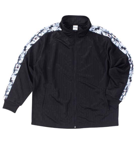 【max8】大きいサイズ メンズ Mc.S.P モザイクプリント 切替 ジャージ セット ブラック×グレー 1256-4310-2 3L 4L 5L 6L 8L