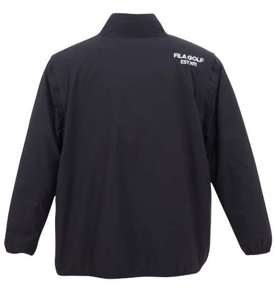 大きいサイズ メンズ FILA GOLF 袖脱着 裏メッシュ ストレッチ ブルゾン ブラック 1273-4321-2 3L 4L 5L 6L