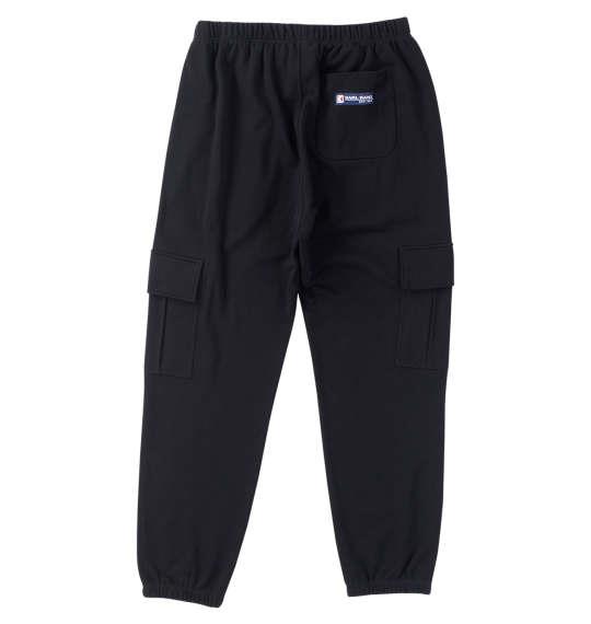 【max8】大きいサイズ メンズ KARL KANI 裏毛 スウェット カーゴ パンツ ブラック 1274-4340-2 3L 4L 5L 6L 8L