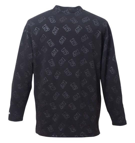 大きいサイズ メンズ FILA GOLF モックネック 長袖 シャツ ブラック 1278-4361-2 3L 4L 5L 6L