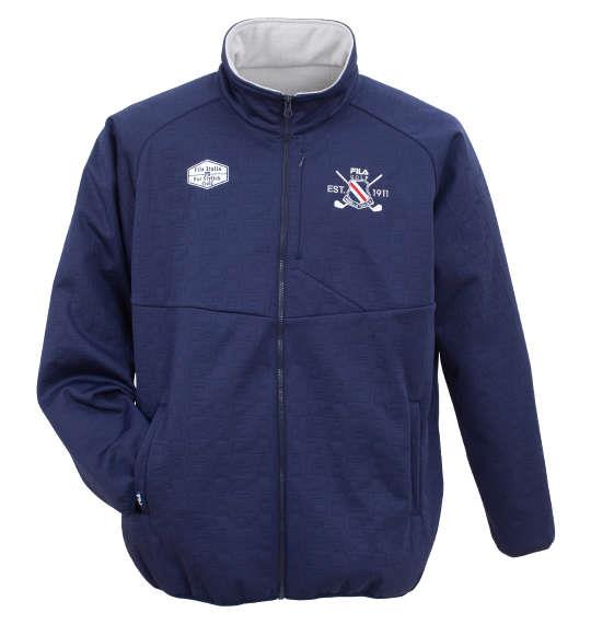 大きいサイズ メンズ FILA GOLF 高周波キルト ボンディング ブルゾン ネイビー 1273-4320-1 3L 4L 5L 6L