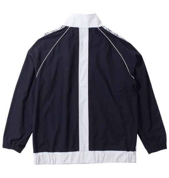 大きいサイズ メンズ SY32 by SWEET YEARS パイピング ナイロン トラック ジャケット ブラック×グレー 1273-4355-1 3L 4L 5L 6L