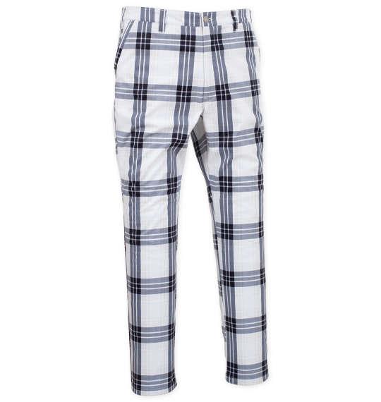 大きいサイズ メンズ FILA GOLF チェック柄 ボンディング パンツ オフホワイト系 1274-4351-1 100 105 110 115 120 130