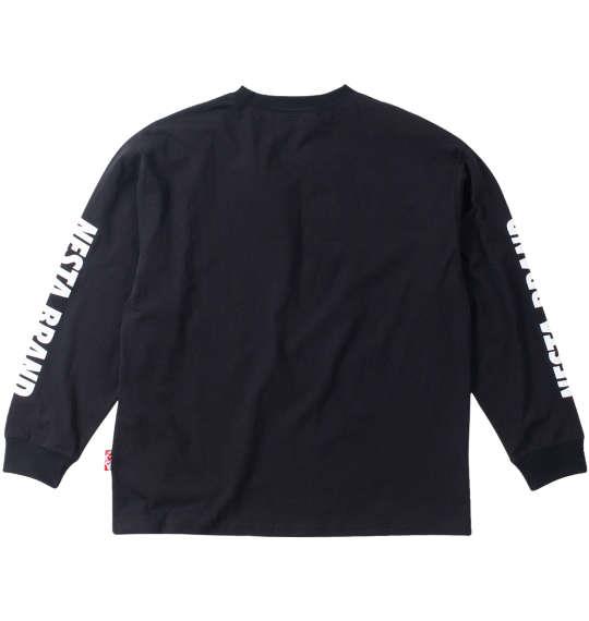 【max8】大きいサイズ メンズ NESTA BRAND 天竺 長袖 Tシャツ ブラック 1278-4365-2 3L 4L 5L 6L 8L