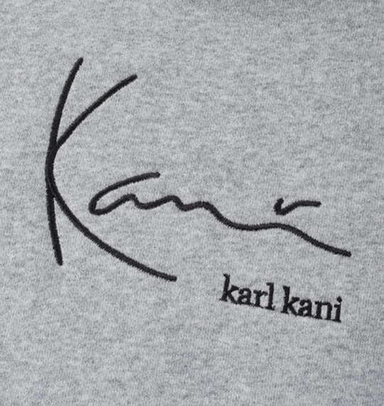 【max8】大きいサイズ メンズ KARL KANI 裏毛 フルジップ パーカー ミックスグレー 1278-4611-1 3L 4L 5L 6L 8L