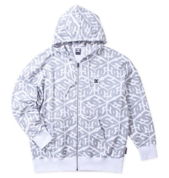 大きいサイズ メンズ DCSHOES 24CUBU フルジップ パーカー ホワイト 1278-4622-1 3L 4L 5L 6L