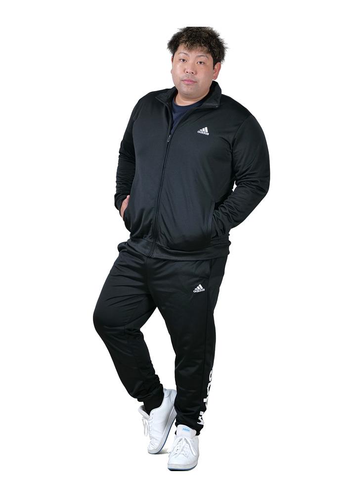 【BB2024】大きいサイズ メンズ ADIDAS アディダス リニアロゴ トリコット トラックスーツ ジャージ 上下セット USA直輸入 ic6775