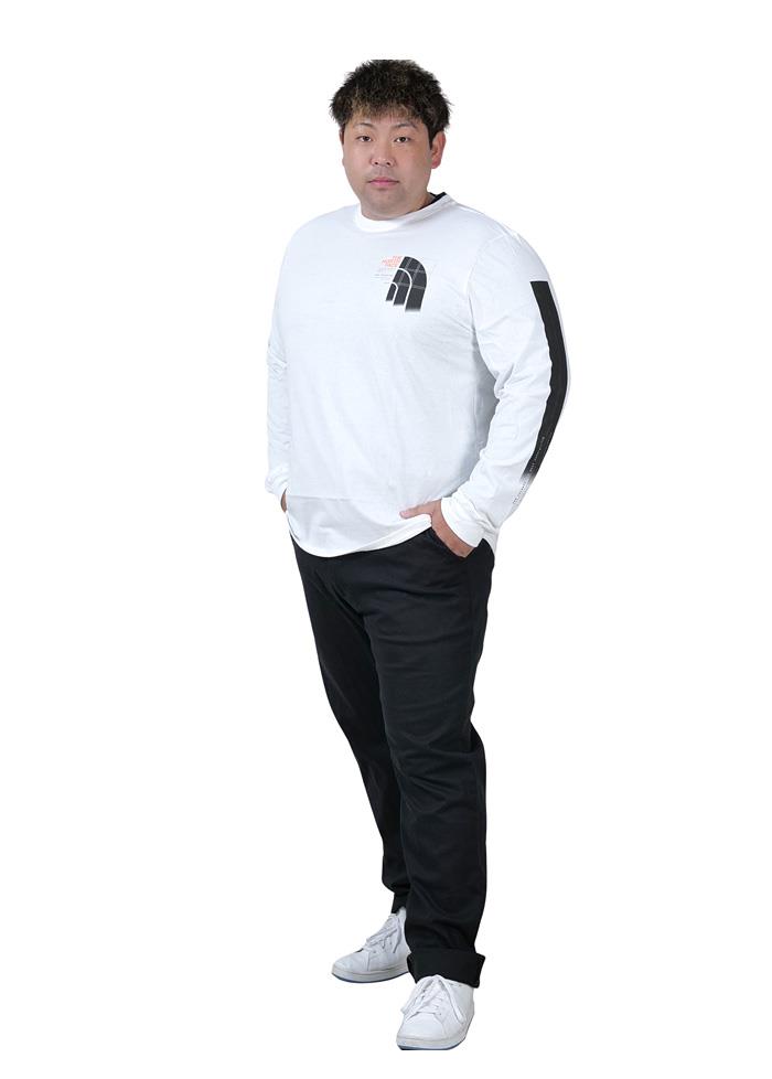 【BB2024】大きいサイズ メンズ THE NORTH FACE ノースフェイス ロゴプリント ロング Tシャツ Brand Proud Tee USA直輸入 nf0a86ww-vod