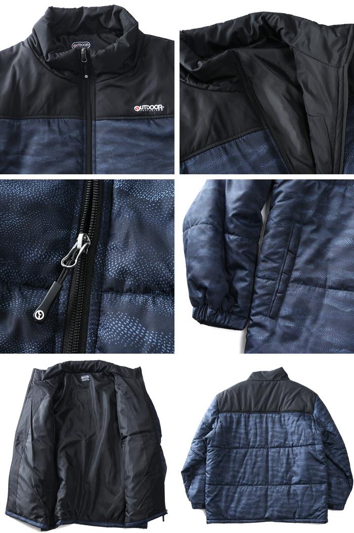 大きいサイズ メンズ OUTDOOR PRODUCTS アウトドアプロダクツ 切替 中綿 スタンド ブルゾン c1461e