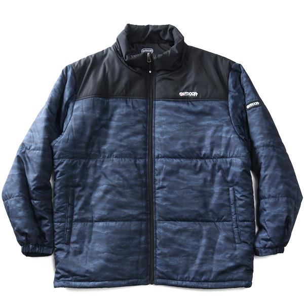 大きいサイズ メンズ OUTDOOR PRODUCTS アウトドアプロダクツ 切替 中綿 スタンド ブルゾン c1461e