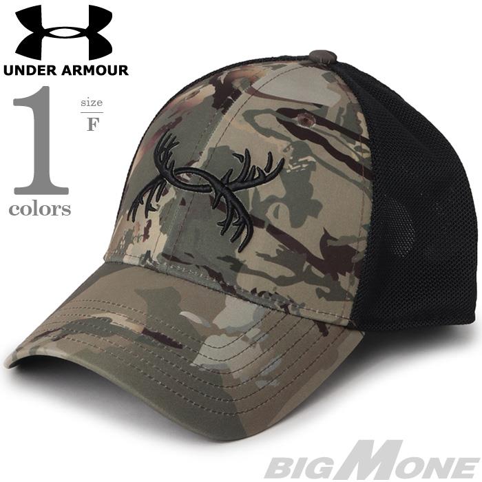 メンズ UNDER ARMOUR アンダーアーマー キャップ 帽子 ANTLER TRUCKER HAT USA直輸入 1372352-988