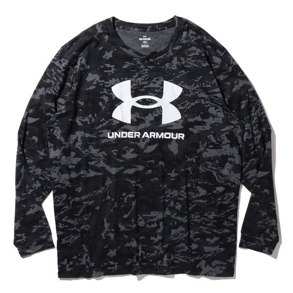 大きいサイズ メンズ UNDER ARMOUR アンダーアーマー 迷彩柄 長袖 Tシャツ USA直輸入 1382889-001